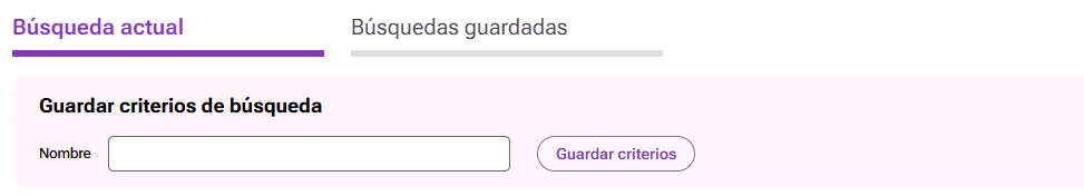 Guardar búsqueda