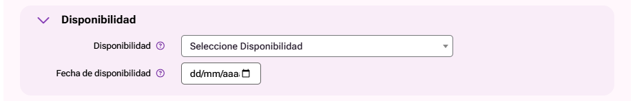 Disponibilidad